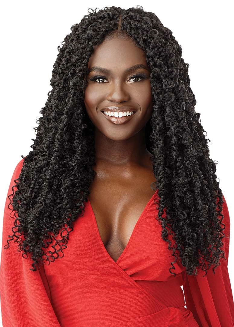 Outre X-Pression Synthetic Twisted Up Lace Front Braid Wig - 'BUTTERFLY  PASSION TWIST 26